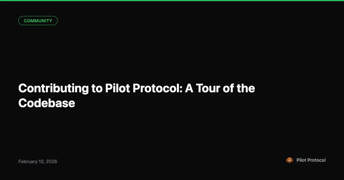 Contributing to Pilot Protocol: A Tour of the Codebase