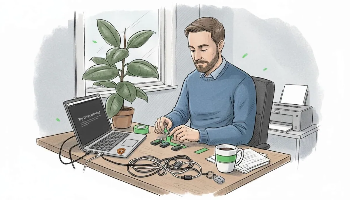 Key management in secure home office environment